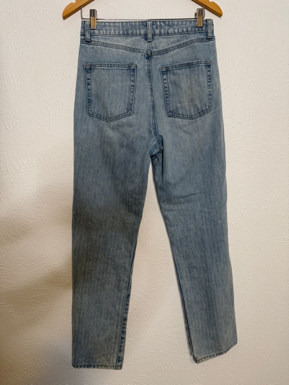 Sincerely Jules Women's Light Wash subtle Stripped Straight Jeans Size 5/27 - Picture 9 of 13